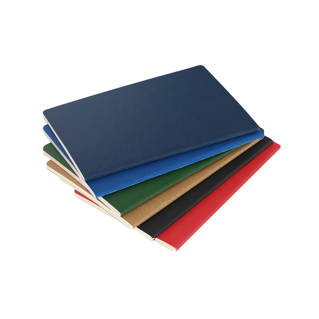 Notitieboek Qeton rood 1 kleur