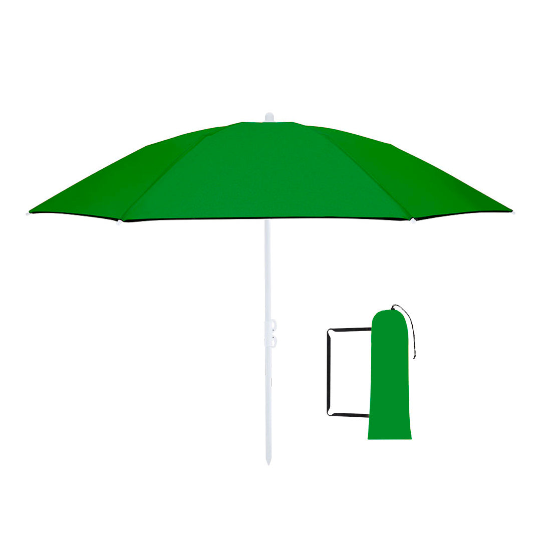 Opvouwbare strandparasol Misarya blauw onbedrukt