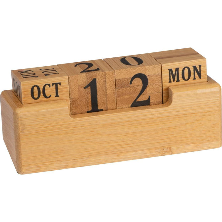 eeuwig durende kalender van bamboe bedrukken