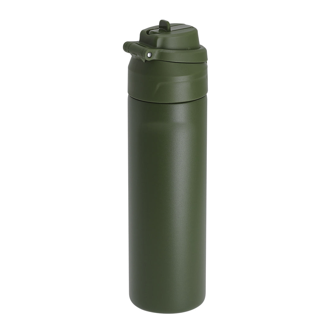 Geïsoleerde fles Ninivek groen 1 kleur