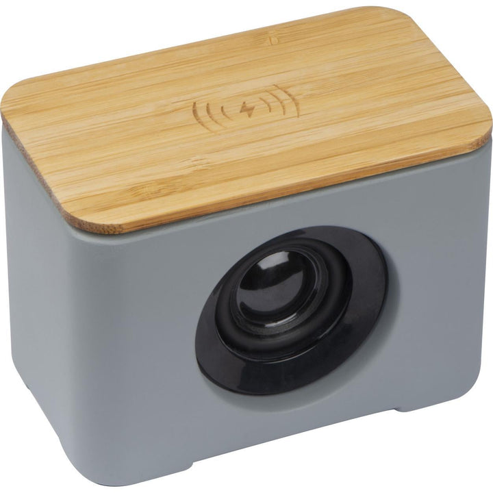 Bluetooth luidspreker met draadloze oplader uit Limestone cement sample