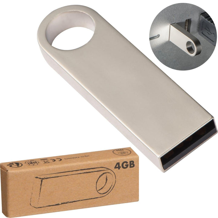 USB-Stick van metaal, 4GB sample