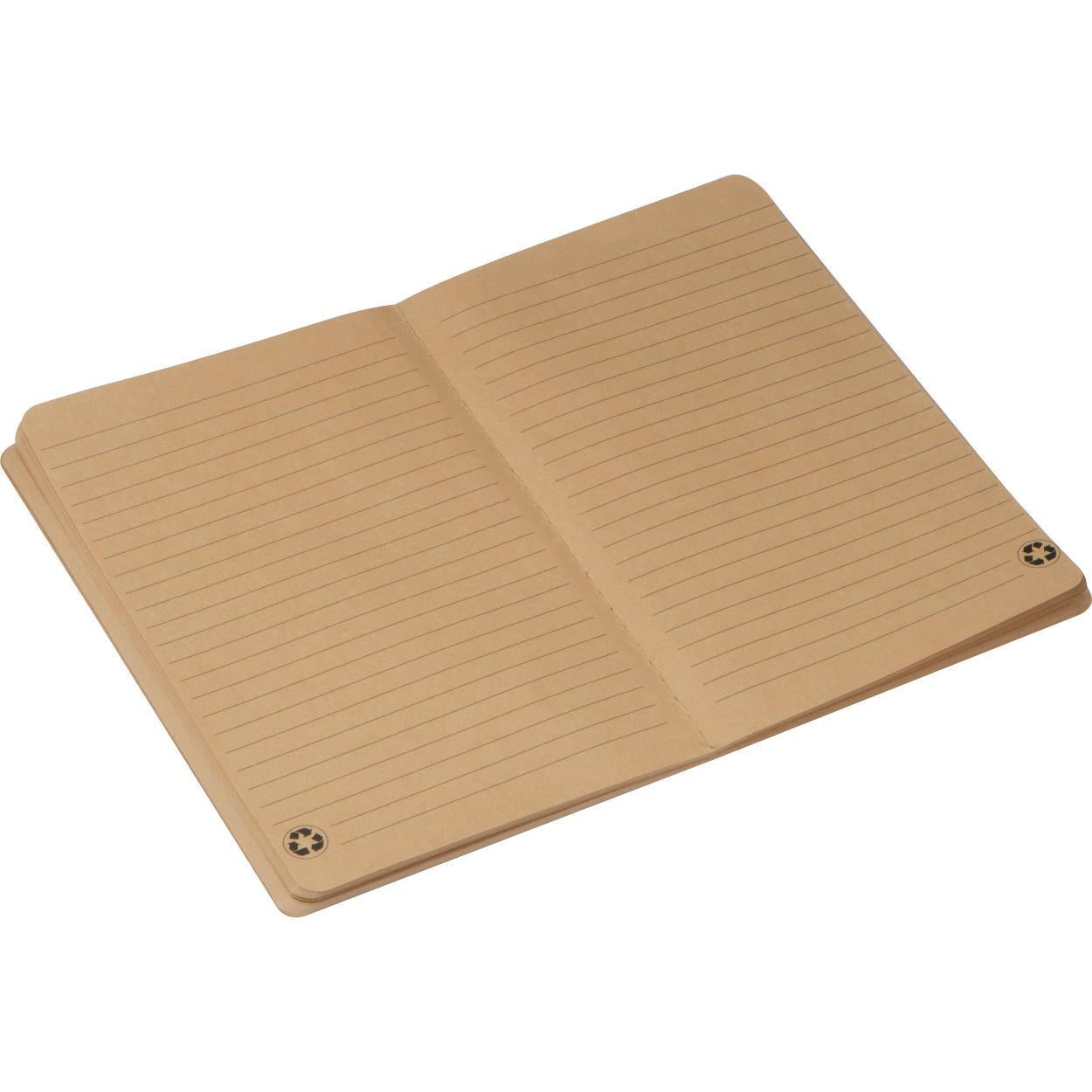 Gerecycled A5 notitieboekje met gelinieerde pagina's 4287
