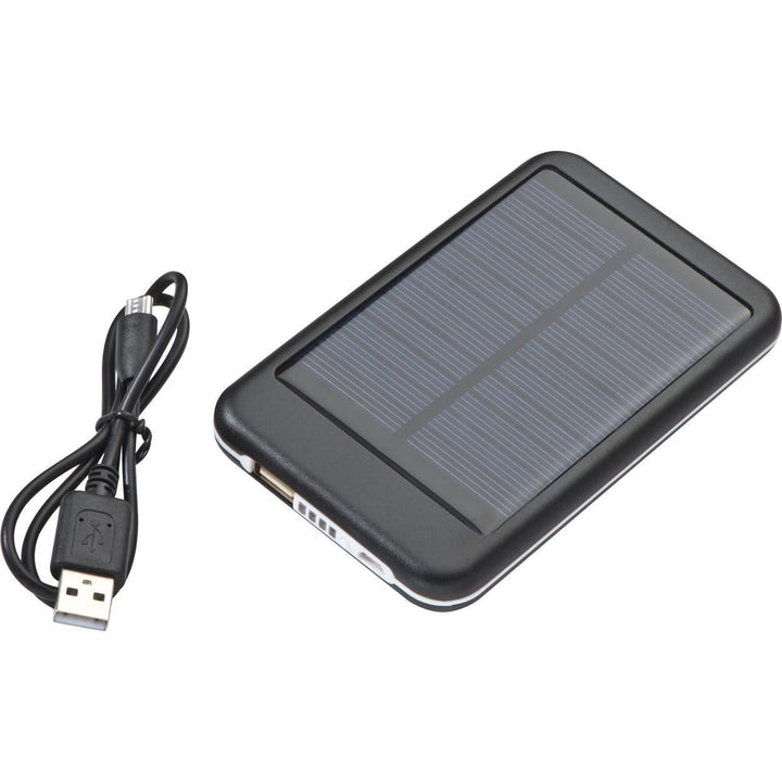 Solar metalen powerbank bedrukken
