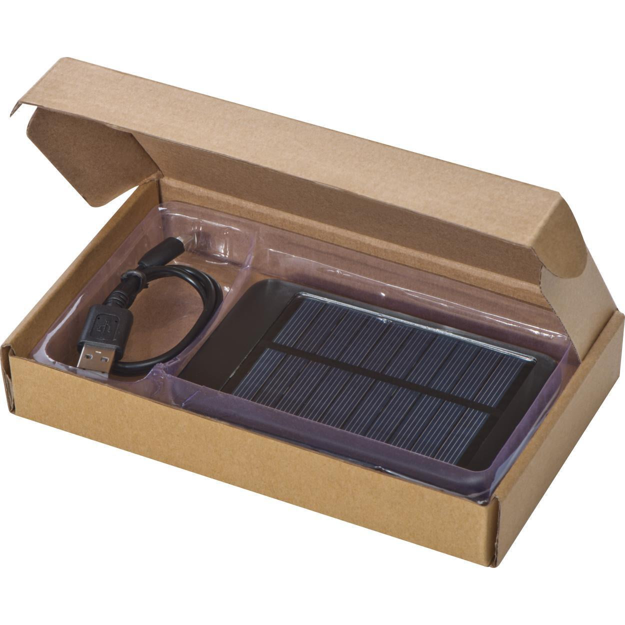 Solar metalen powerbank sample