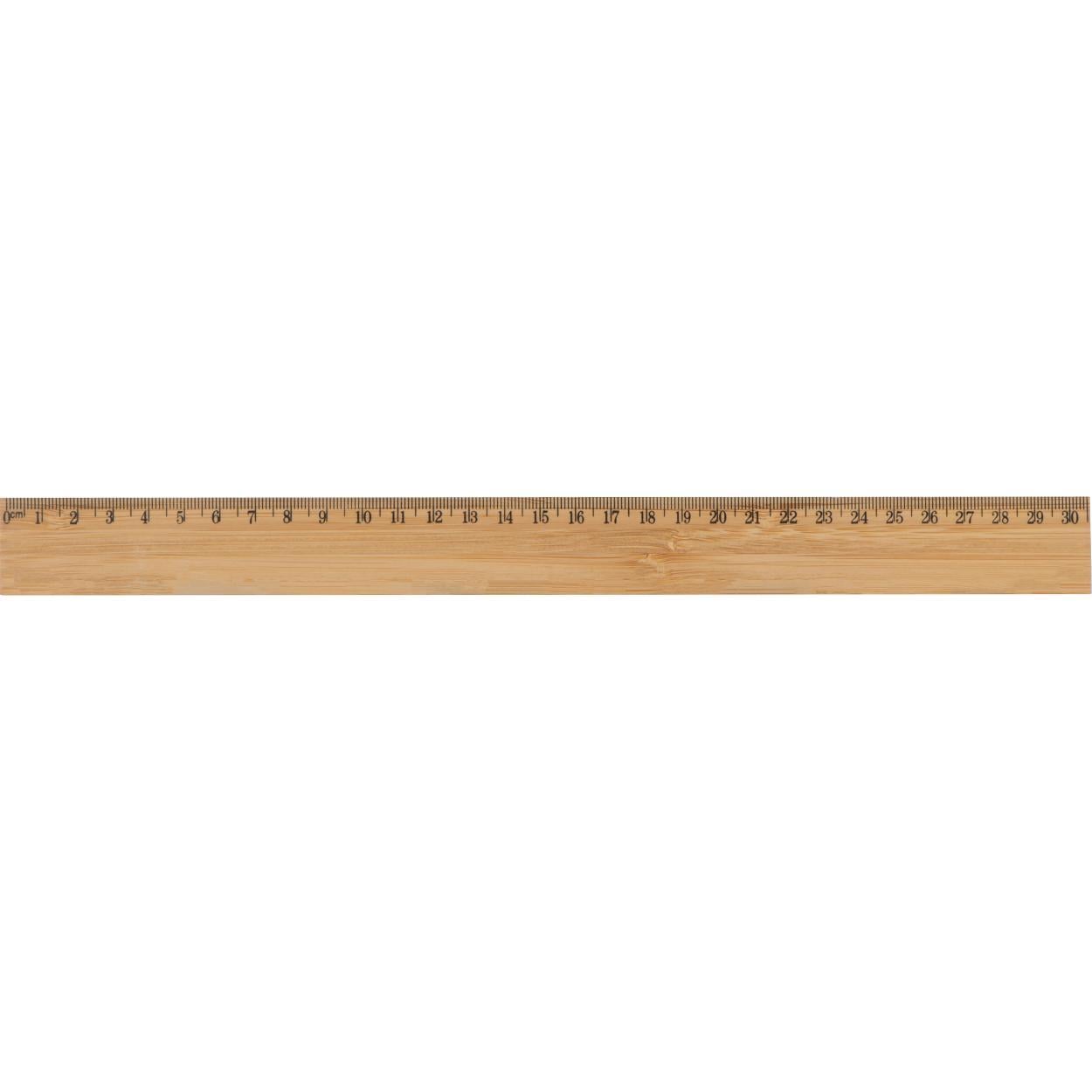 Liniaal van bamboe 7123