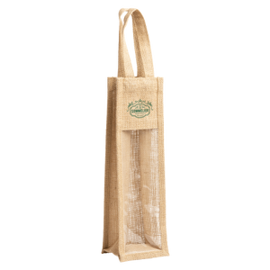 NIMBA jute tas met venster bedrukken