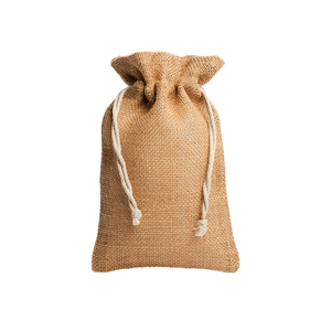 PARMA jute tas met trekkoord klein bedrukken