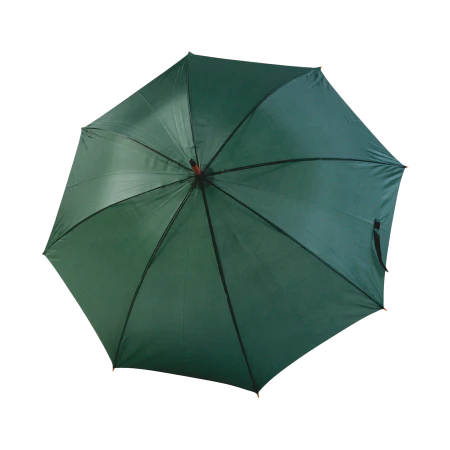 Paraplu met gebogen steel donkergroen 1 kleur 9093