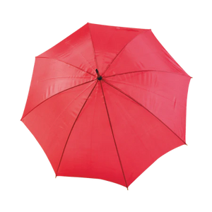 Paraplu met gebogen steel geel 1 kleur 9095