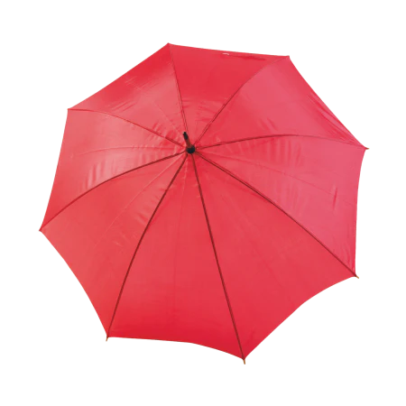 Paraplu met gebogen steel geel 1 kleur 9095