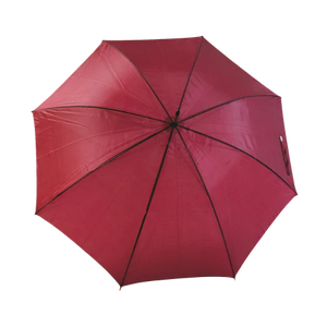 Paraplu met gebogen steel geel 2 kleuren 9096