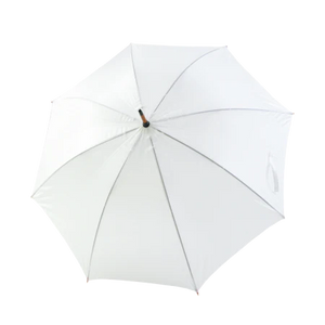 Paraplu met gebogen steel oranje 1 kleur 9099