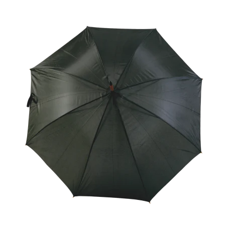 Paraplu met gebogen steel oranje 2 kleuren 9100