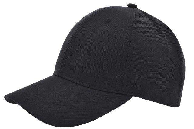 Cap gerecycled zwart onbedrukt 2084