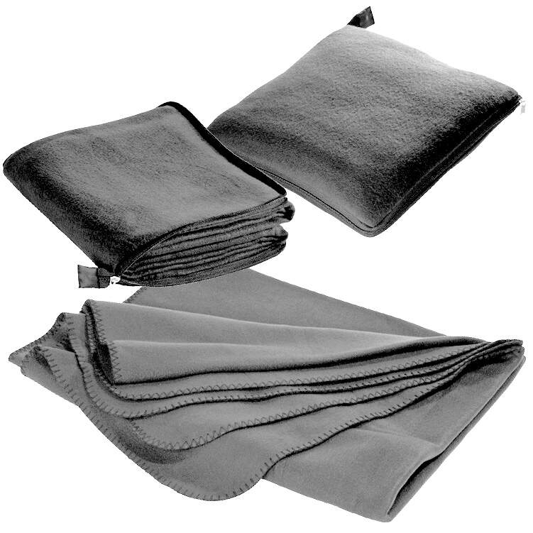 2 in 1 fleece deken/ kussen Radcliff rood onbedrukt 36