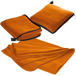 2 in 1 fleece deken/ kussen Radcliff grijs onbedrukt 34