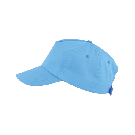 Cap 5 panel basic donkerblauw onbedrukt 2016