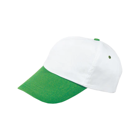 Cap 5 panel gekleurde klep donkerblauw onbedrukt 2044