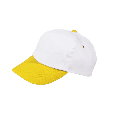 Cap 5 panel gekleurde klep lichtgroen 1 kleur 2047