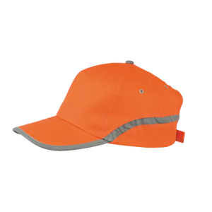 Cap 5 panel reflecterend donkerblauw onbedrukt 2061