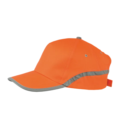 Cap 5 panel reflecterend donkerblauw onbedrukt 2061