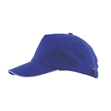 Cap 5 panel brushed donkerblauw onbedrukt 2030