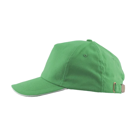 Cap 5 panel brushed lichtblauw 1 kleur 2034