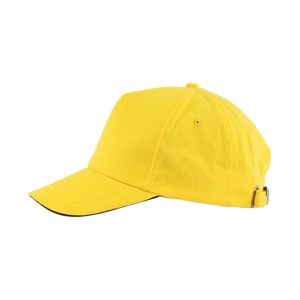 Cap 5 panel brushed lichtblauw 2 kleuren 2035