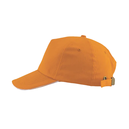 Cap 5 panel brushed lichtblauw onbedrukt 2036
