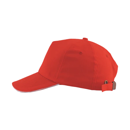 Cap 5 panel brushed lichtgroen 1 kleur 2037
