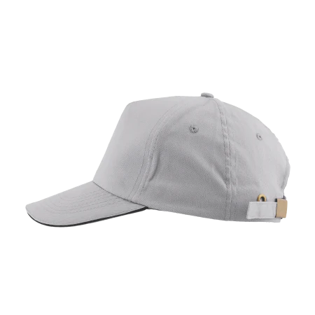 Cap 5 panel brushed met gesp sluiting sample