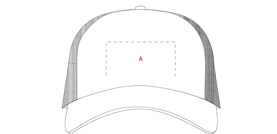Truckerscap 5 panel cap donkerblauw onbedrukt 12694