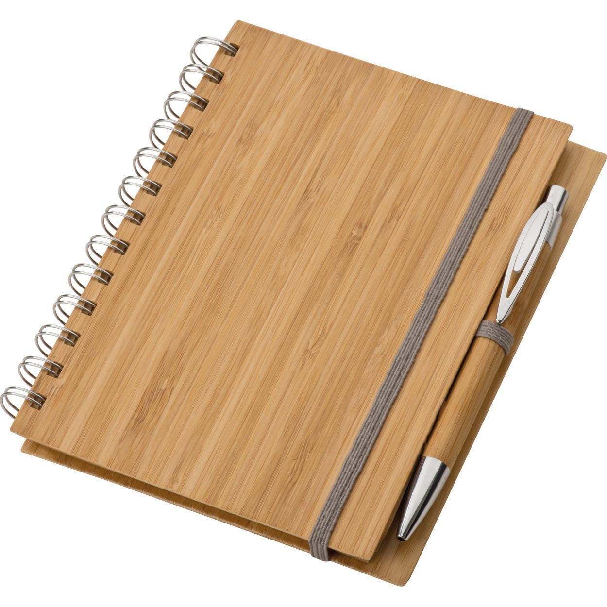 Blocknote A5 van bamboe sample