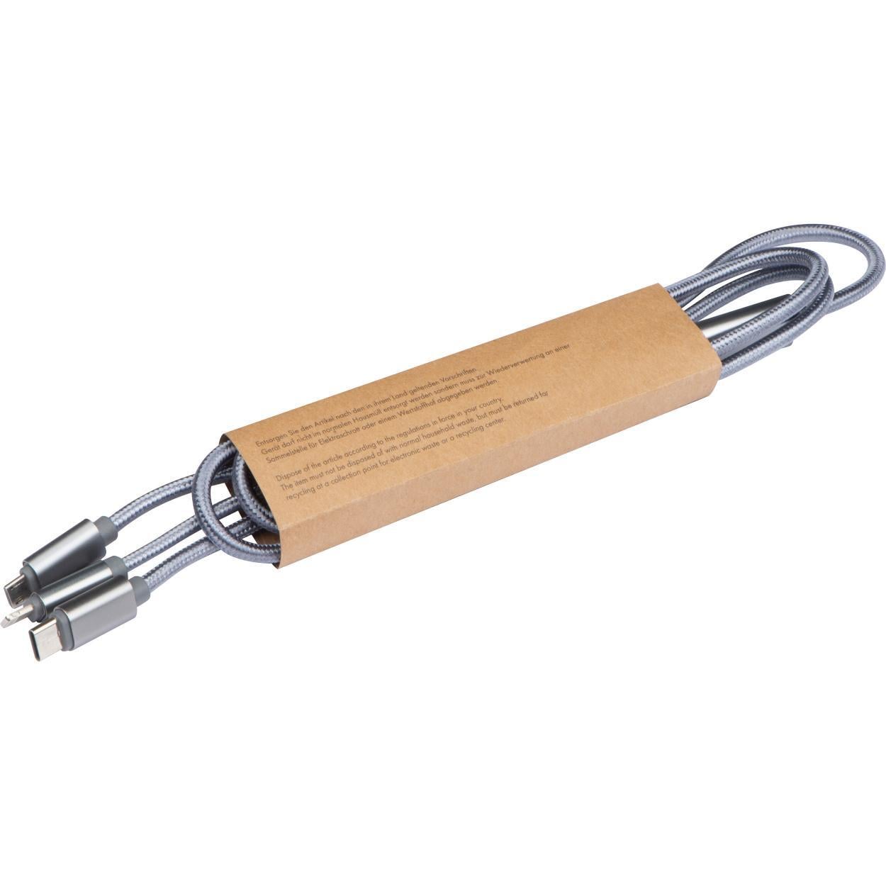 4 in 1 extra langen kabelset USB,Micro USB, C-Type, en Lightning IOS sample