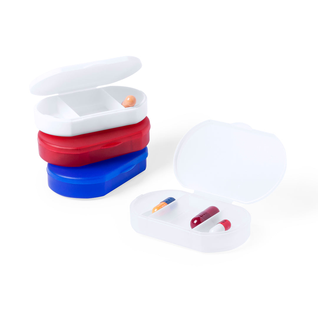 Pillendoos Trizone wit 2 kleuren
