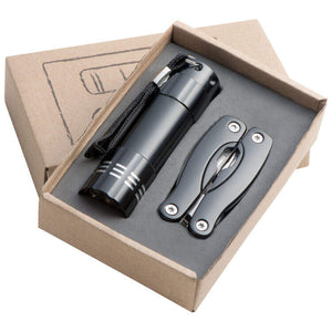 Set zaklamp & multitool Oakland bedrukken