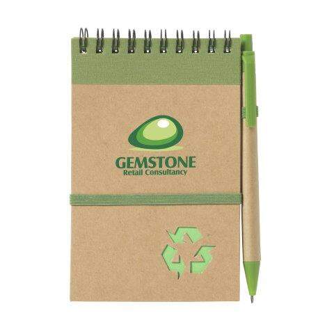 RecycleNote-M notitieboekje blauw 4 kleuren 9749