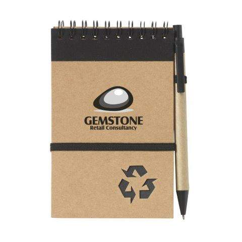 RecycleNote-M notitieboekje blauw onbedrukt 9750