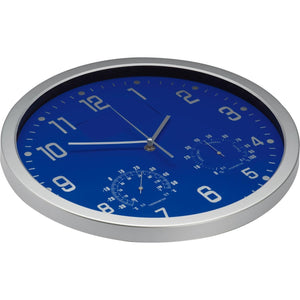Wandklok met thermometer en hygrometer groen 1 kleur 13188