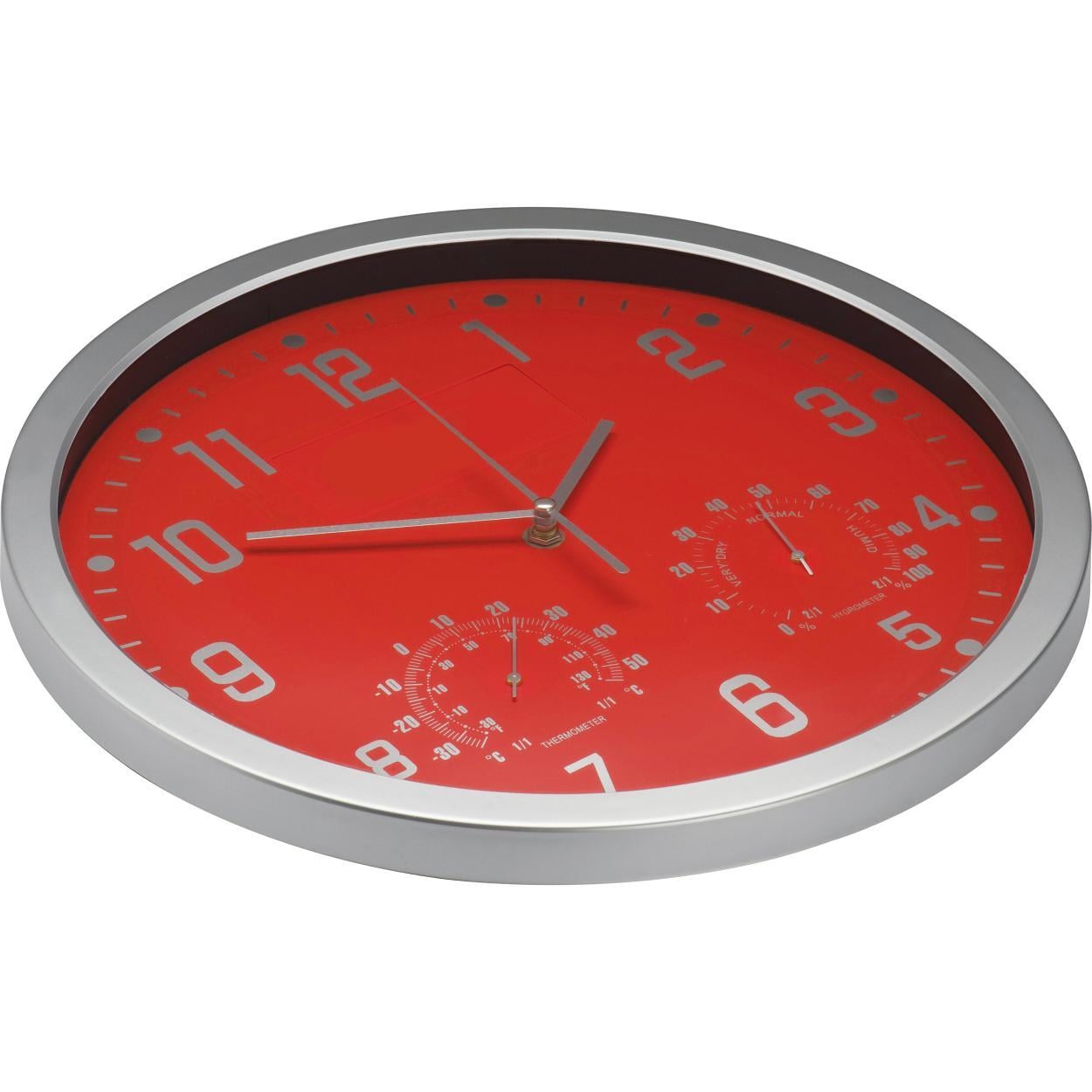 Wandklok met thermometer en hygrometer 13178