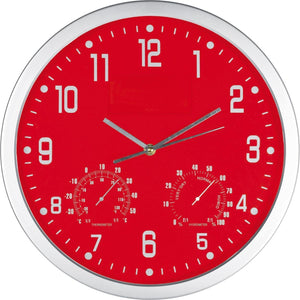 Wandklok met thermometer en hygrometer 13180