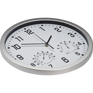 Wandklok met thermometer en hygrometer 13181