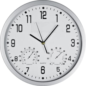 Wandklok met thermometer en hygrometer 13183