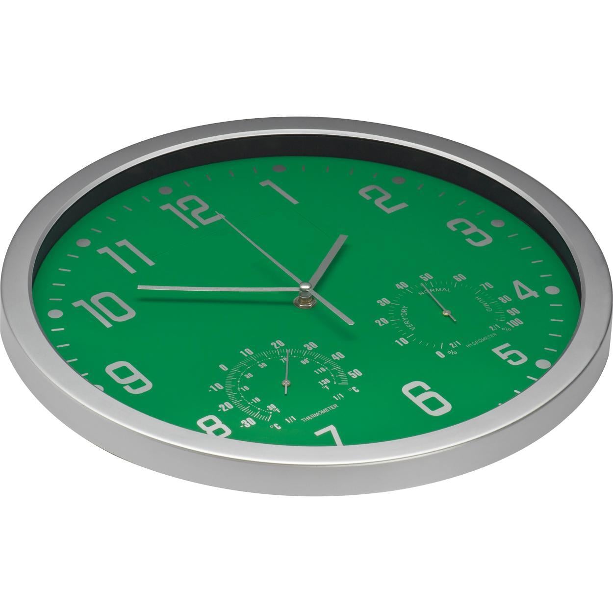 Wandklok met thermometer en hygrometer sample