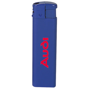Platte elektronische aansteker HC donkerblauw 2 kleuren 9411
