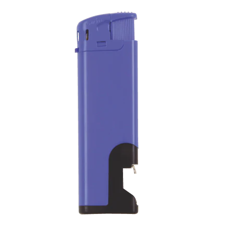 Elektronische aansteker flesopener donkerblauw 2 kleuren 3580