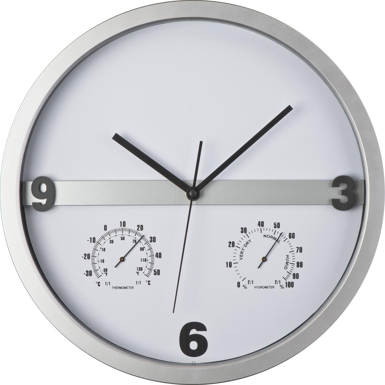 Wandklok met half bedrukbaar display bedrukken
