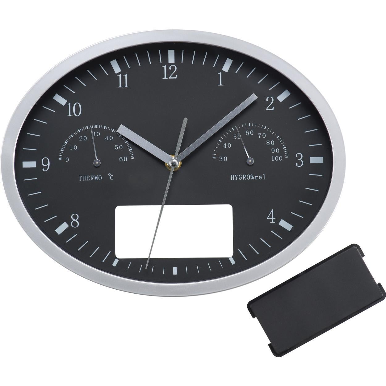 Wanklok met hygro- en thermometer wit 1 kleur 13211