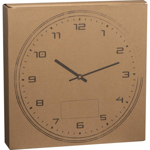 Wandklok met zilveren rand 13198